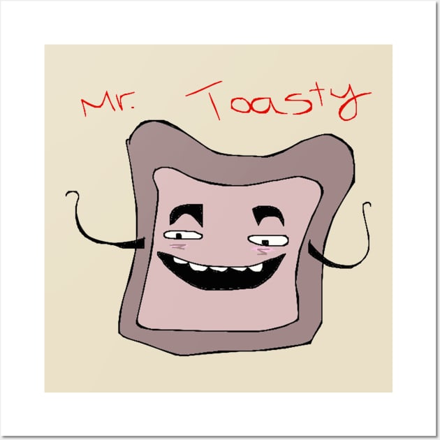 Mr. Toasty Wall Art by GrimKr33per